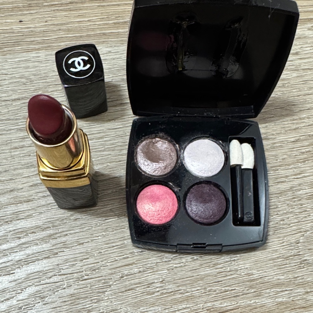 CHANEL Eyeshadow Quad and Lipstick and MAC eyeshadow single